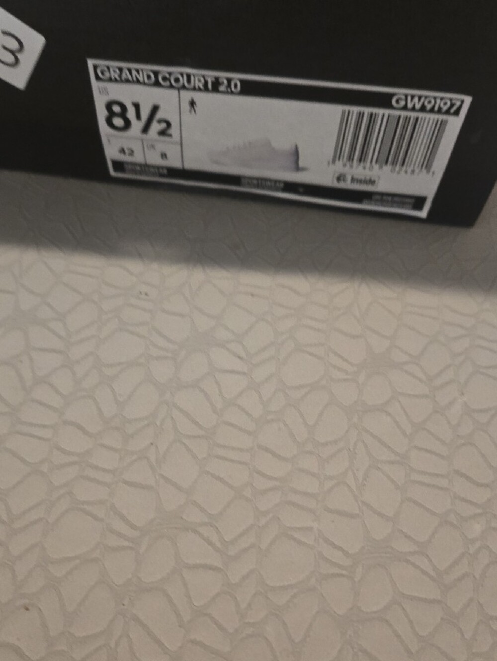 adidas Grand Court 2.0 White Sneakers Ì Mens Size 8.5 NWT - Picture 8 of 9